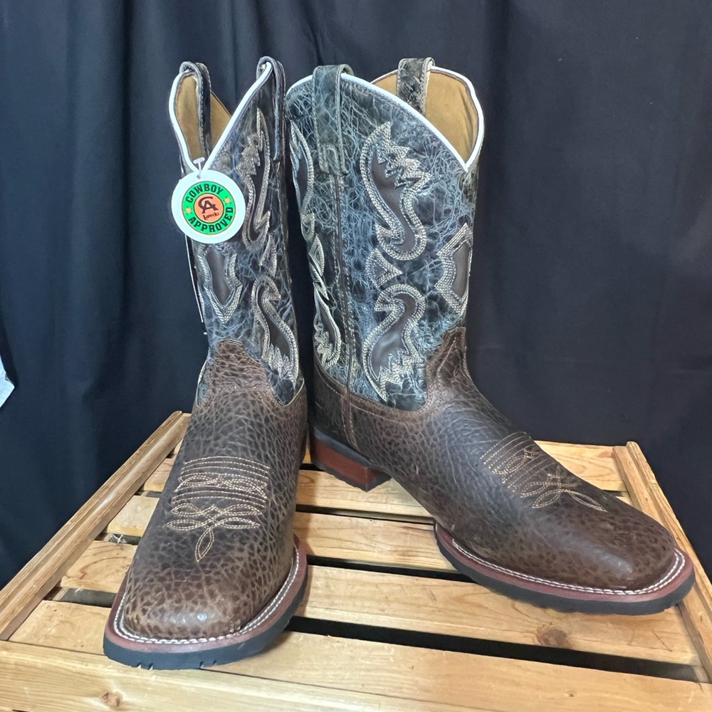 #8608. Laredo Men's Smoke Creek Blue Western Boots. Size 12D